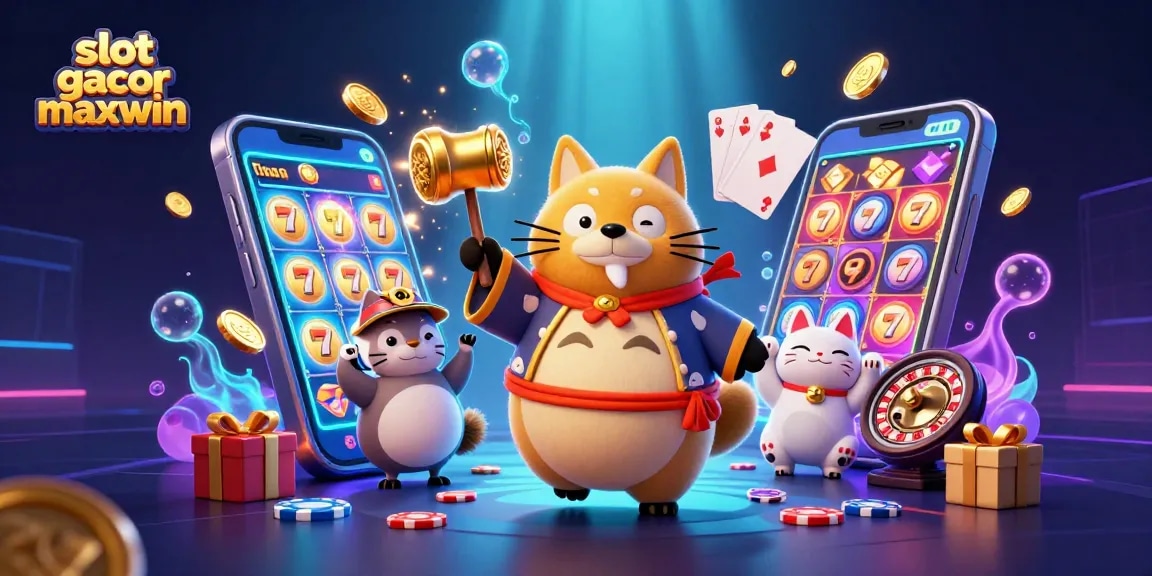 Memenangkan permainan slot gacor maxwin dengan karakter unik dan elemen kasino menarik.