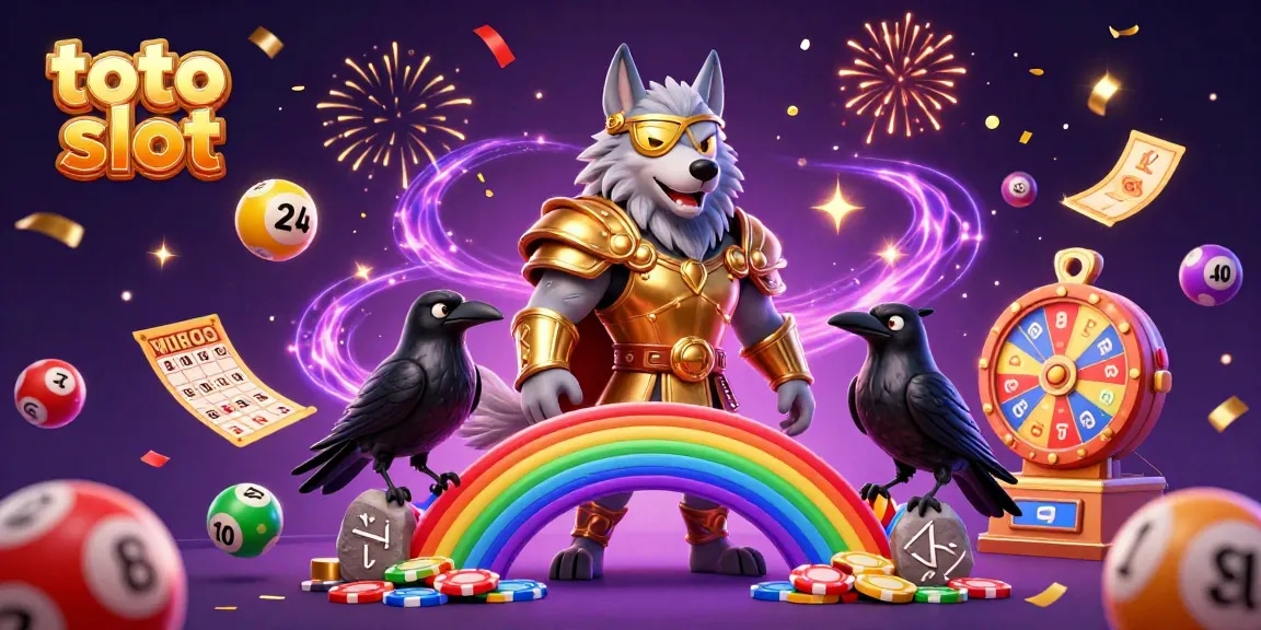 Engage with thrilling toto slot adventures featuring a vibrant, 3D casino scene filled with dynamic elements.