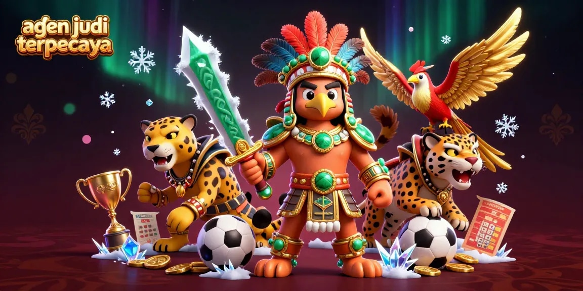 Experience the thrill of agen judi bola terpercaya with dynamic sports betting elements in a vibrant 3D scene.