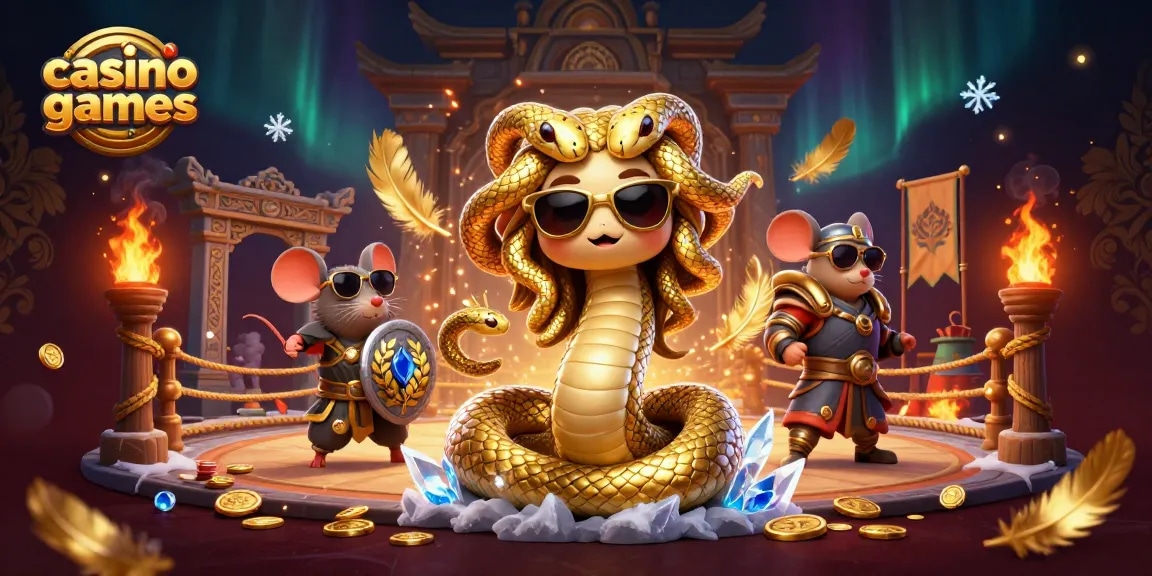 Engage with captivating casino games in a vibrant 3D scene showcasing joyful characters.