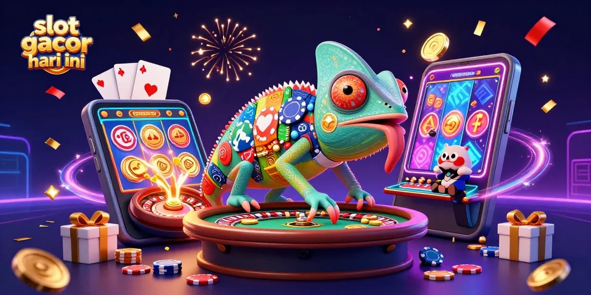 Slot gacor hari ini meraih kemenangan besar dengan grafik kasino yang penuh warna dan simbol keberuntungan.
