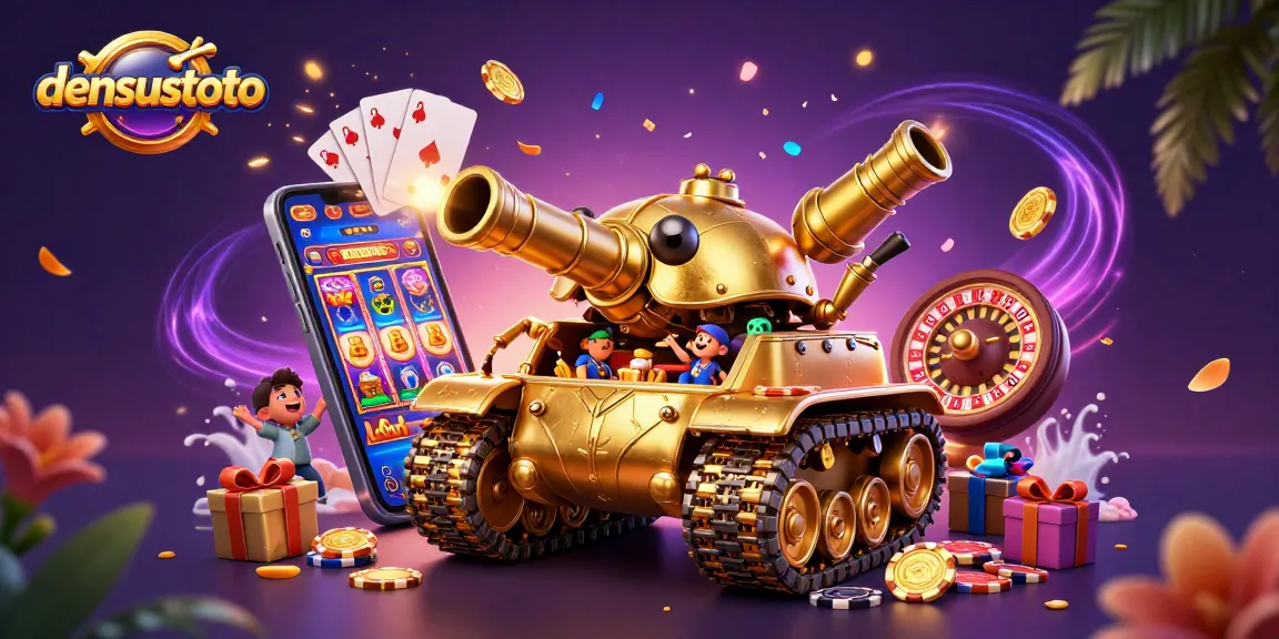 Menang taruhan di densustoto dengan kasino mini dalam tank keong emas yang memancarkan koin emas.