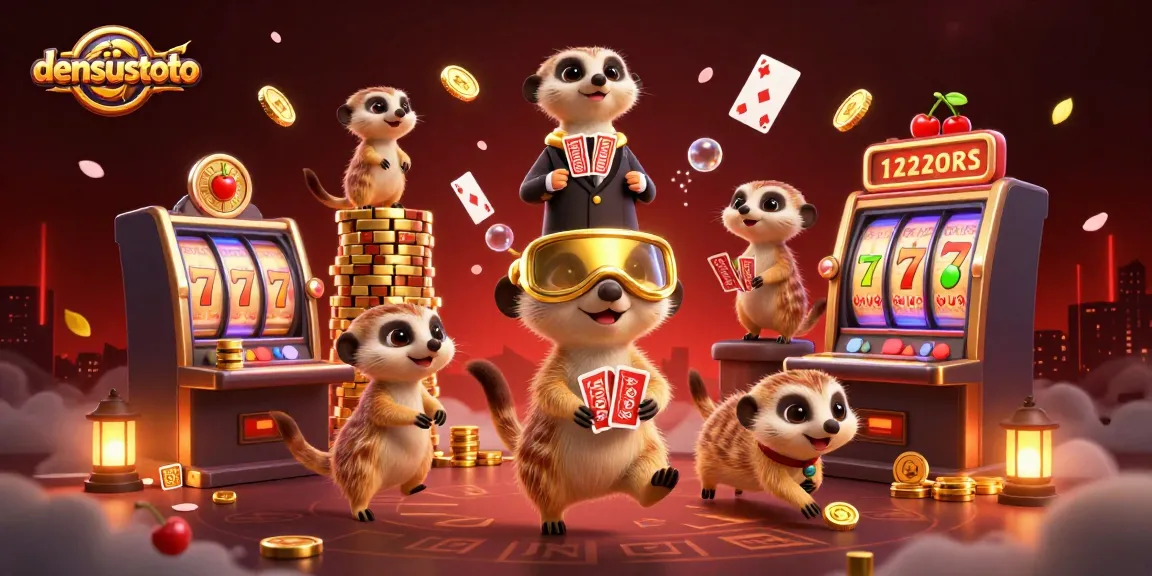 Densustoto menghadirkan momen seru dengan meerkat sebagai bandar judi dalam ilustrasi kasino yang menakjubkan