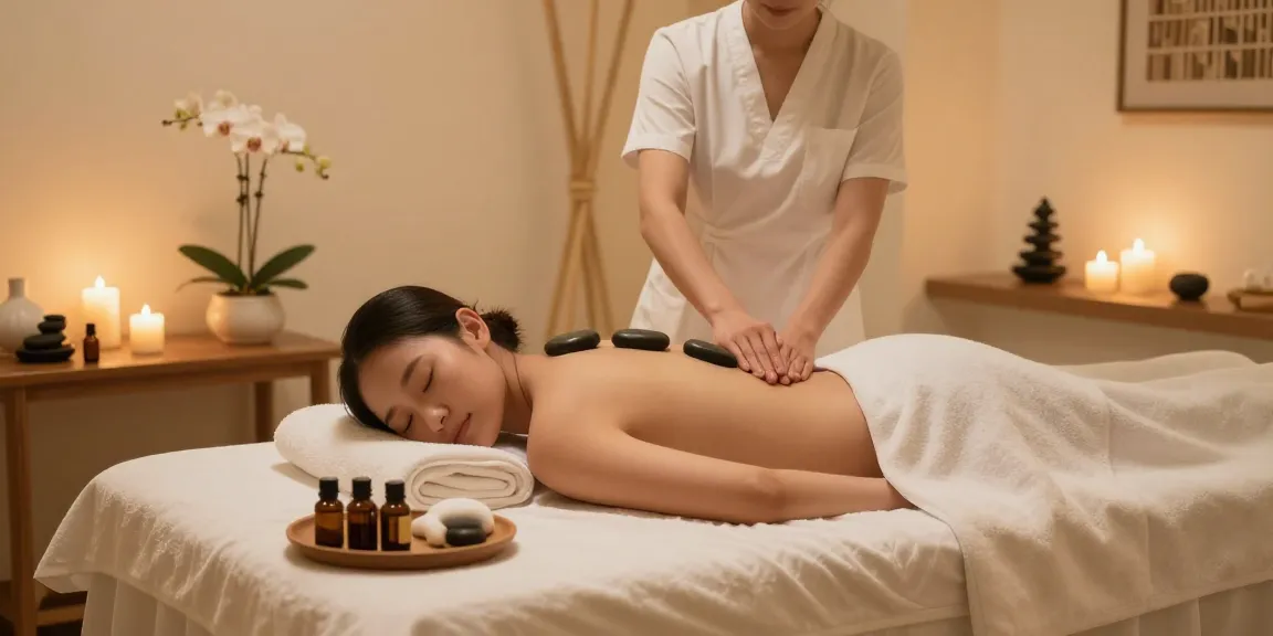 RR88 spa treatment: luxurious hot stone massage experience for rejuvenation.