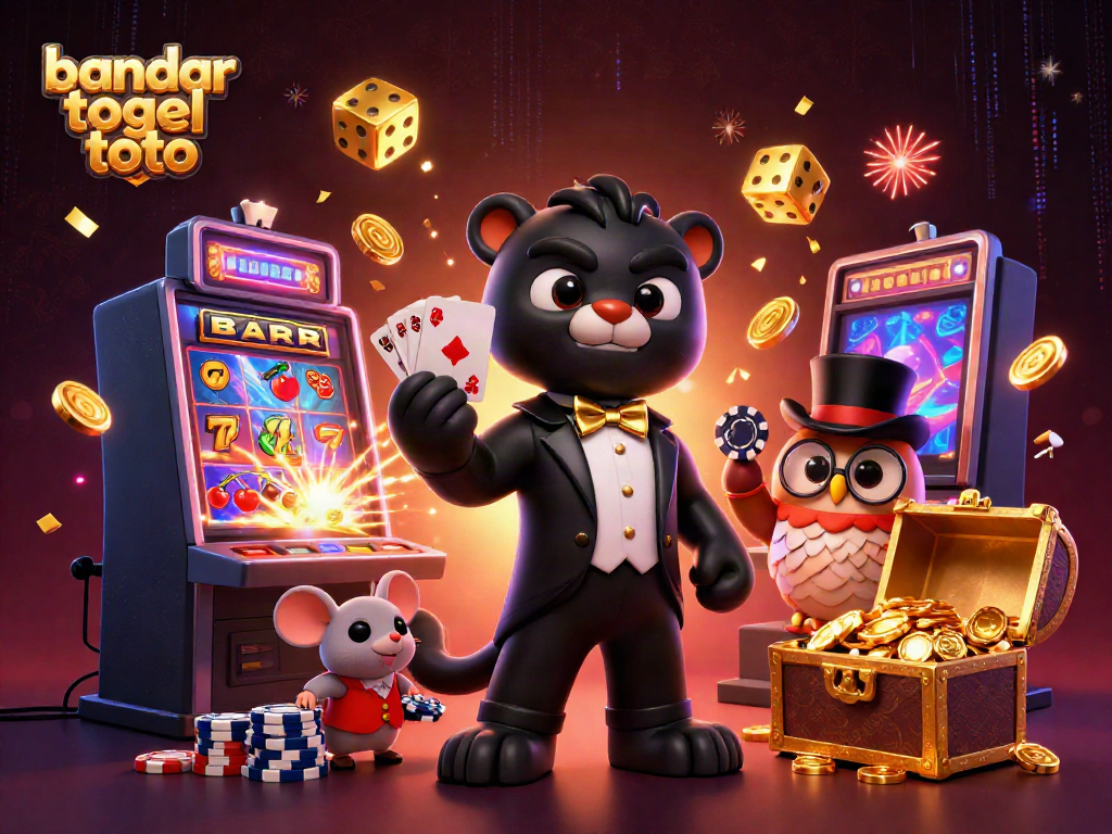 Gaming seru di bandar togel toto dengan karakter menarik dan banyak elemen kasino.