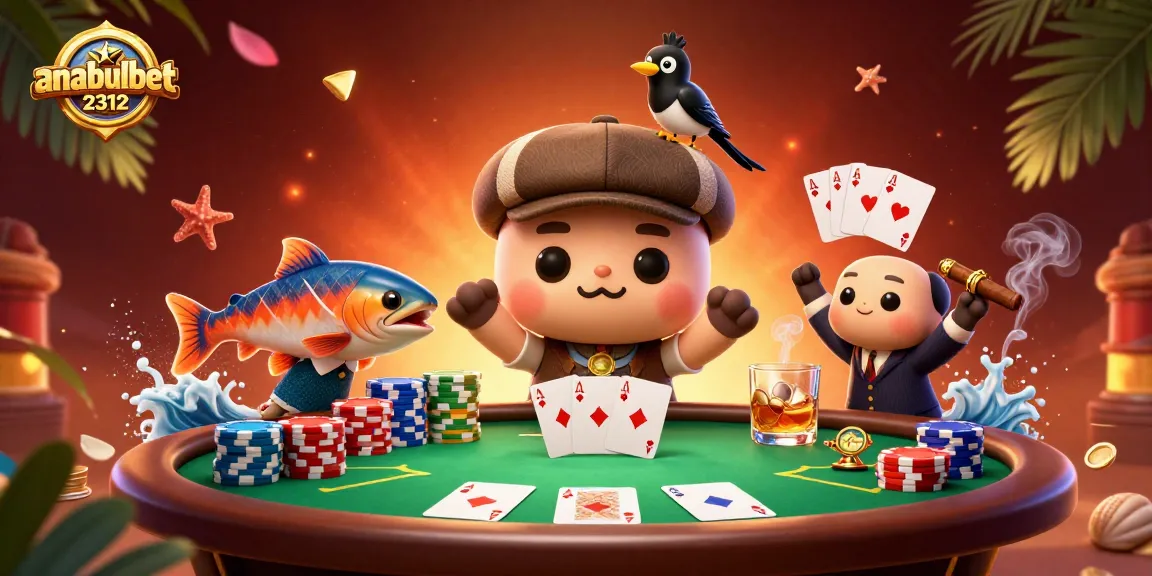Ikuti permainan menarik di anabulbet2312 dengan kartu poker dan karakter yang menyenangkan.