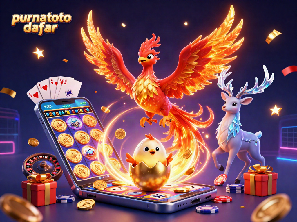 Melihat purnatoto daftar dengan phoenix berapi dan harta kemenangan dalam permainan kasino