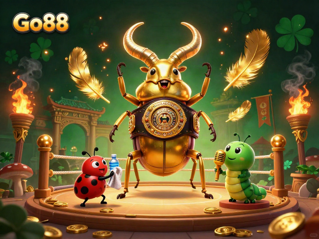 Engage in thrilling gameplay with Go88 showcasing a vibrant casino battle scene.