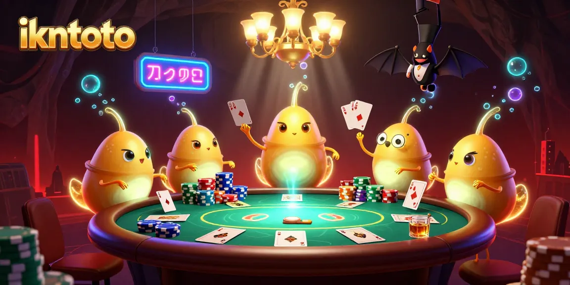 Experience the thrilling gameplay at ikntoto with glowing glowworms lighting up the action in a vibrant casino.
