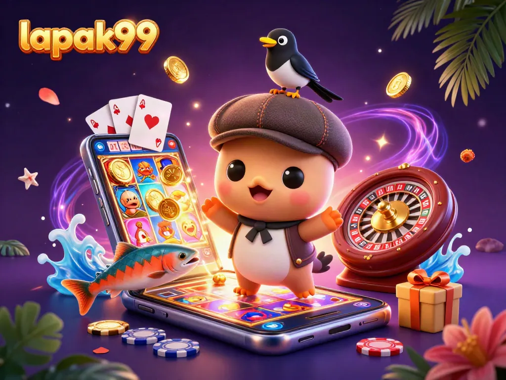 Experience thrilling gameplay with lapak99 where charming characters navigate a vibrant casino
