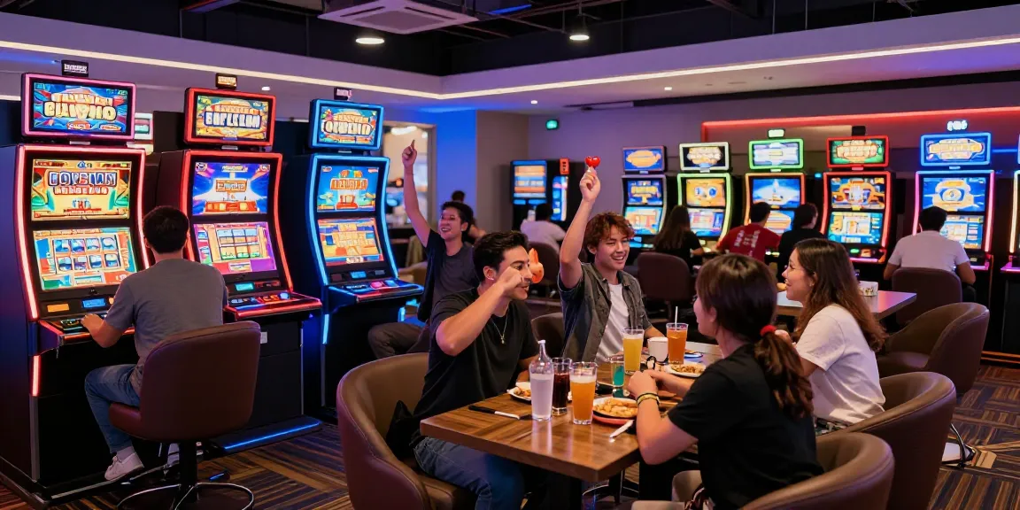 Slot online dengan pemain merayakan kemenangan kecil, suasana ceria di NAGAHITAM303.