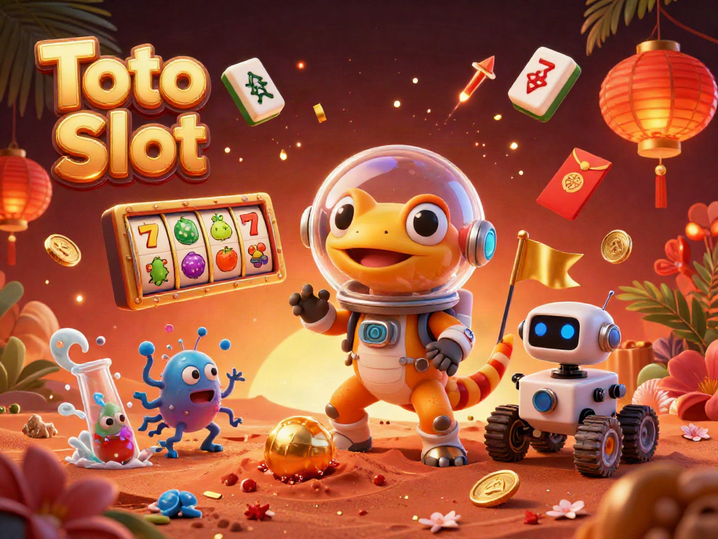 Menghadapi keseruan Toto Slot dengan gecko Martian dan kasino emas di Mars.
