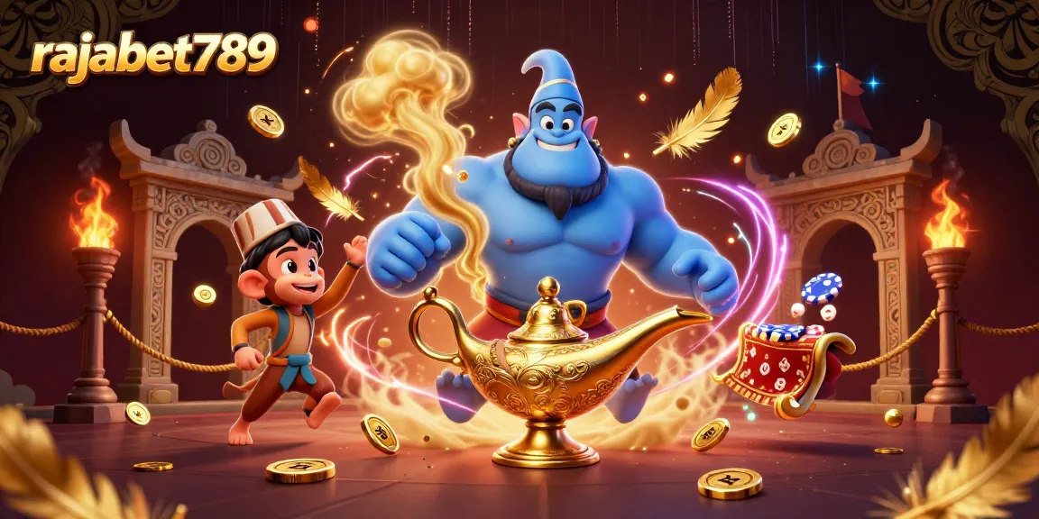 Raih jackpot dengan rajabet789 menggunakan lampu genie, koin emas, dan area pertarungan judi