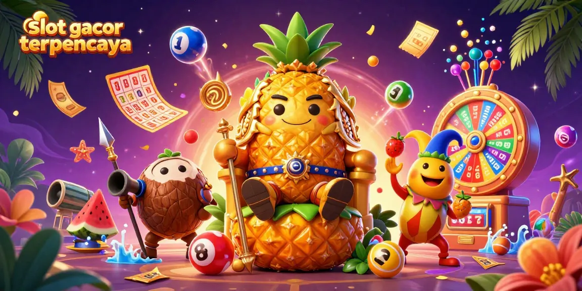Spin winning reels with slot gacor terpercaya in a vibrant casino-themed illustration.