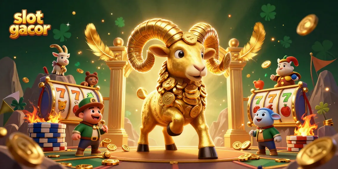 Mencoba slot gacor pada permainan dengan ram emas berlapis koin yang mempesona dan elemen kasino unik.