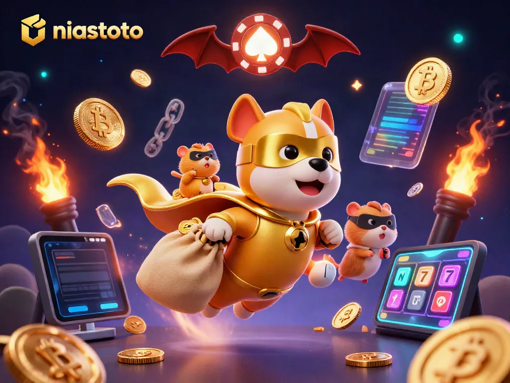 Experience thrilling gameplay at niastoto with our 3D superhero dog and dazzling casino elements.