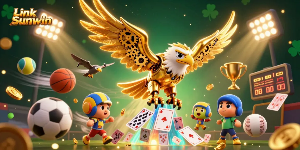 Engage with thrilling gameplay at Link Sunwin featuring an electrifying 3D casino scene.