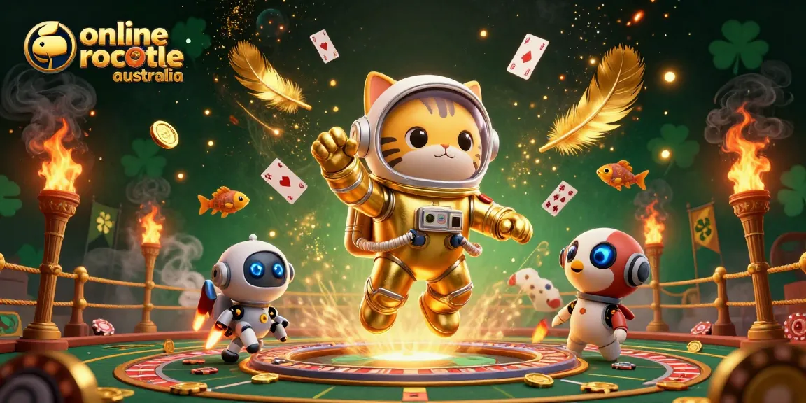 Experience exciting online roulette in Australia with cartoon characters in a cosmic casino scene.